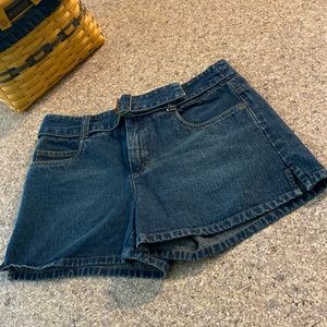 Smart Set Blue Jean Shorts With Partial Belt Size 5